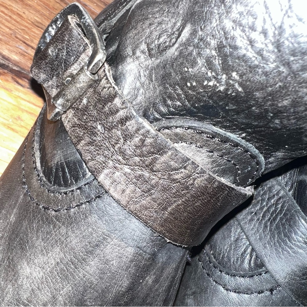 Frye Veronica Tall Slouch Boots Black 7.5 B - Picture 3 of 16